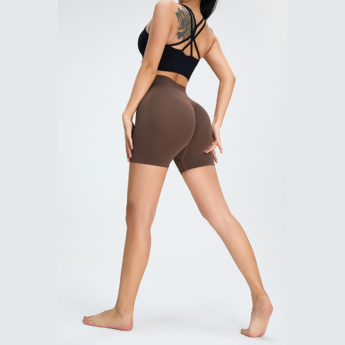 PloppyDolly Workout Shorts for Women Seamless Scrunch Butt Lifting High Waisted Yoga