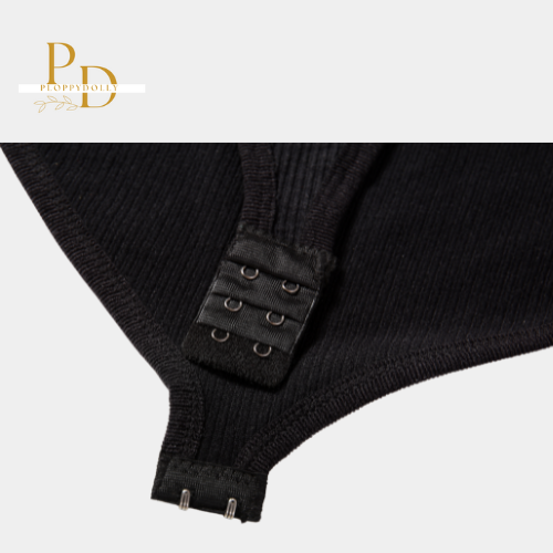 PloppyDolly 2023 Premium Thong Bodysuit Ribbed Tummy Control with Removable Bra